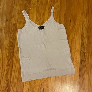 NWOT Brown Allan Silk Cashmere Knit Tank